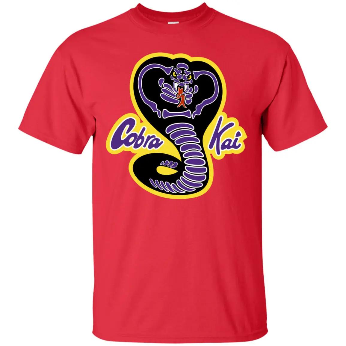Vintage Karate Movie Cobra Kai Sign TShirt 100 Cotton ONeck Short Sleeve Summer Casual Mens Tshirt Streetwear S