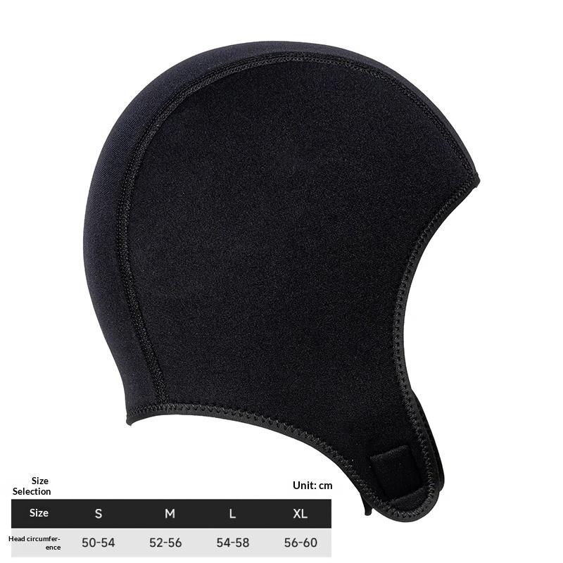 3Mm Neoprene Diving Hood Waterproof Hat Wetsuit Hood Swimming Cap Suit Surf Scuba Diving Cap Surf Fishing Spearfishing Kitesurf