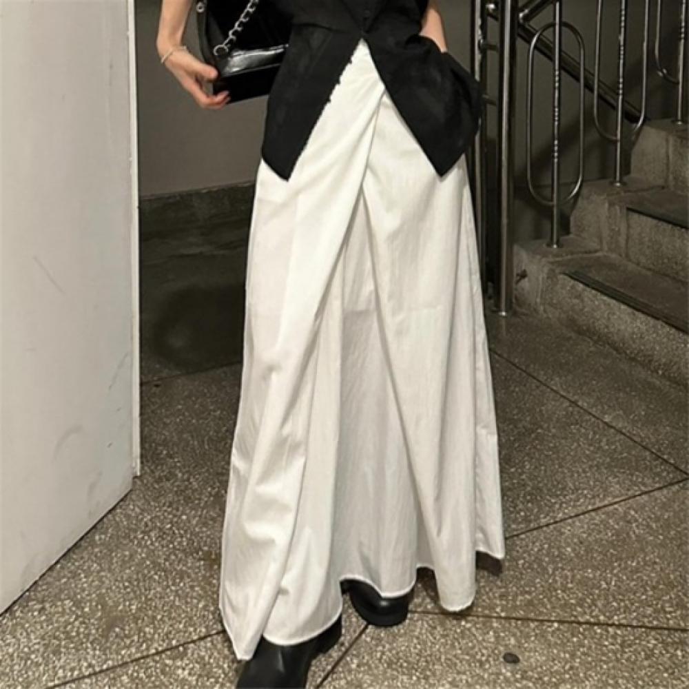 New ArrivAls Open Run Women WrAp Style A Line diAgonAl bAck bAnding Long Skirt