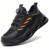 Rotary Button  Safety Shoes For Men Men's Work Shoes High Quality Steel Toe Sneakers Men's Shoes Work Safety Shoes