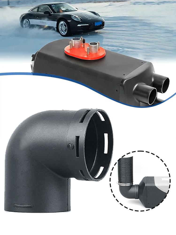 Elbow Duct Connector 60/75mm L-Shape Car Diesel Air Parking Heater Ducting Pipe Outlet Connector for Eberspaecher for Webasto