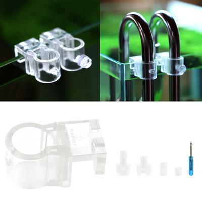 Raccordo in Plastica per Lily-Pipe da Acquario per Fissare Tubo di Ingresso/Uscita Morsetto in Plastica per Tubo dell'Acqua Clip per Tubo dell'Acqua Scambiatore d'Acqua Tubo