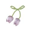 5Pcs/Lot Colorful Tulip Bow Flower Patches, Handmade 3D Fabric Appliques for Pillows Bags DIY Craft Home Decoration Accessories