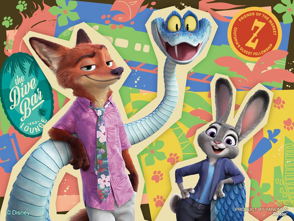 YANOMAN Petit Paris Clear Jigsaw Puzzle Disney Zootopia 2 No No Mini Easel Piece Request Postcard Included 150-Piece (7.6x10.2cm) 2308-75 Glue, Frame,