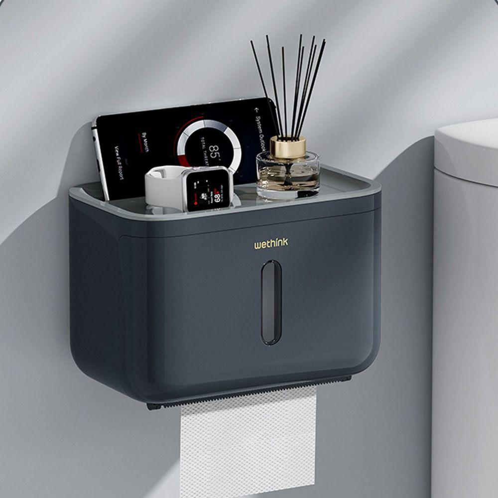 Starke Tragfähigkeit Wandmontierter Taschentuchspender Große flache Oberseite Badezimmer Papierhalter Wohnmobil-Nutzung