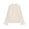 Youyou Girls' Winter Warm Slim Fit Lace Trim Pullover Sweater