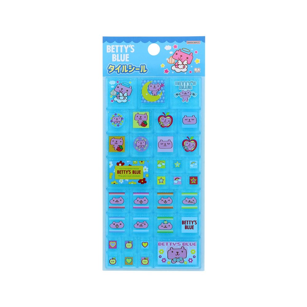 Betty's Blue Puffy Tile Stickers - Blue - S8816620