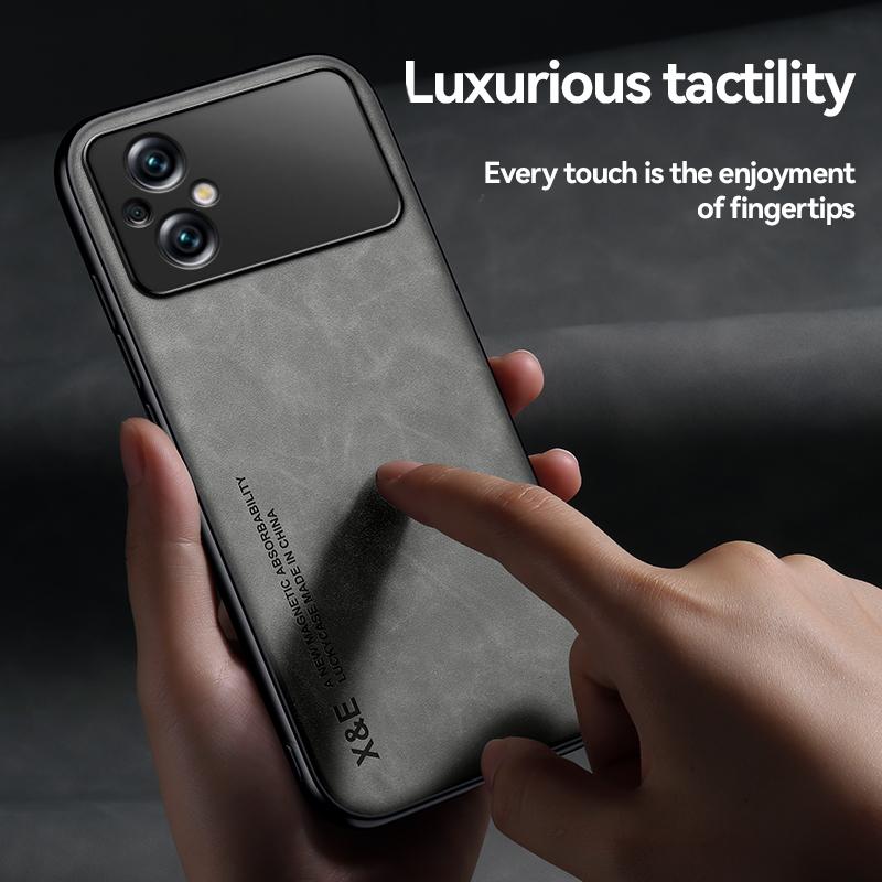 Luxury Leather Case for Xiaomi POCO M5 M5S M4 5G Soft Silicone+PC Shockproof Phone Back Cover for POCO M4 5G M5 M5S