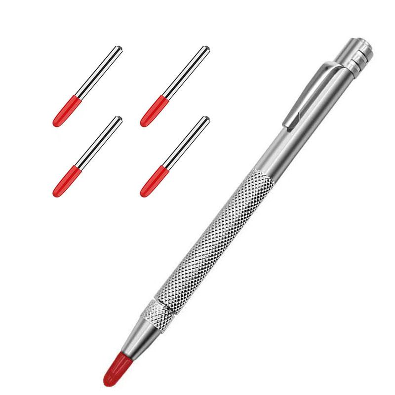 

1 Набір Алмазна гравірувальна ручка Магнітна ручка-скребок з карбідним наконечником з 4 запасними гострими наконечниками для кераміки, скла, деревообробних інструментів