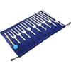 Dreld Tuning Fork Set, Sound Healing Therapy Tool, 9 Pieces, 174/285/396/417/528/639/741/852/963Hz, with Silicone Hammer and Bag, Vibration Instrument