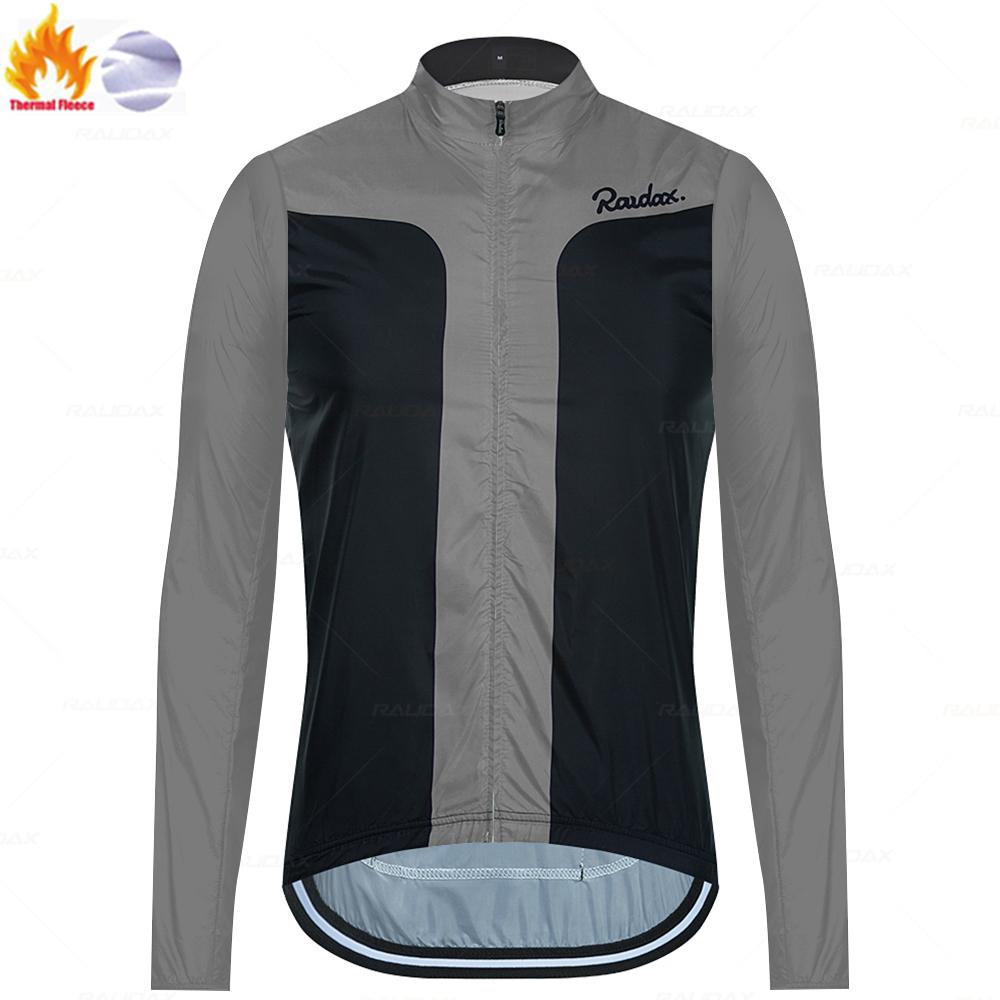 Raudax Warm Cycling Jackets 2026 Winter Thermal Fleece Cycling Clothing Men Long Sleeve Jersey Suit Outdoor Riding Bike Clothes