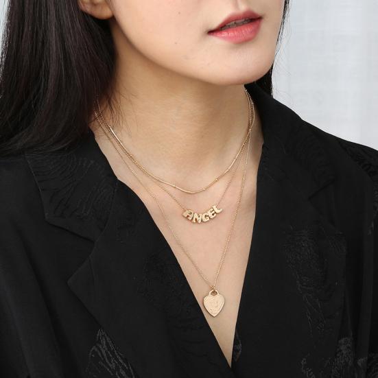 

Женское многослойное ожерелье с 26 буквами, подвеска на ключицу, подарок