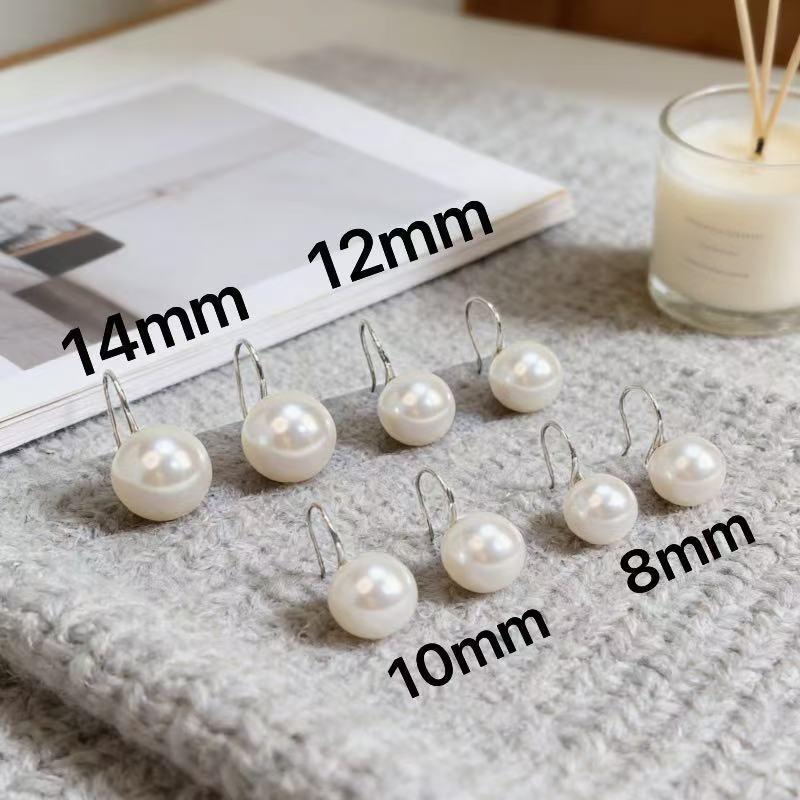 S925 Sterling Silver High Heel Pearl Earrings for Women S925 Silver