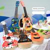 DIY Ukulele Kit - 1pc Build Your Own Guitar Kit with Laminated Wood Panels and Back, Craft Gift for Bedroom Decor and Holiday Presents
