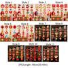 4pcs/set Colorful Paper Hanging Pendants Traditional New Year Window Stickers  Chinese Nwe Year