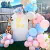 Pastel Pink Balloons Garland Baby Pink Blue Balloon Arch Kit Baby Shower Gender Reveal Birthday Party Wedding Decoration Globos