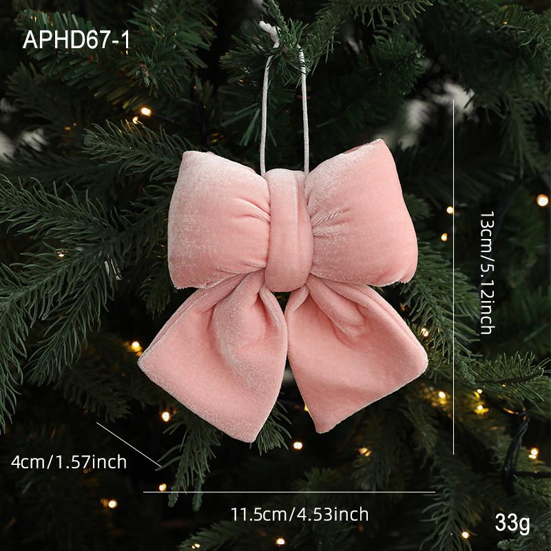 Velvet Red Bow Ornaments for Christmas, Weddings, Chinese New Year, and Grand Openings.