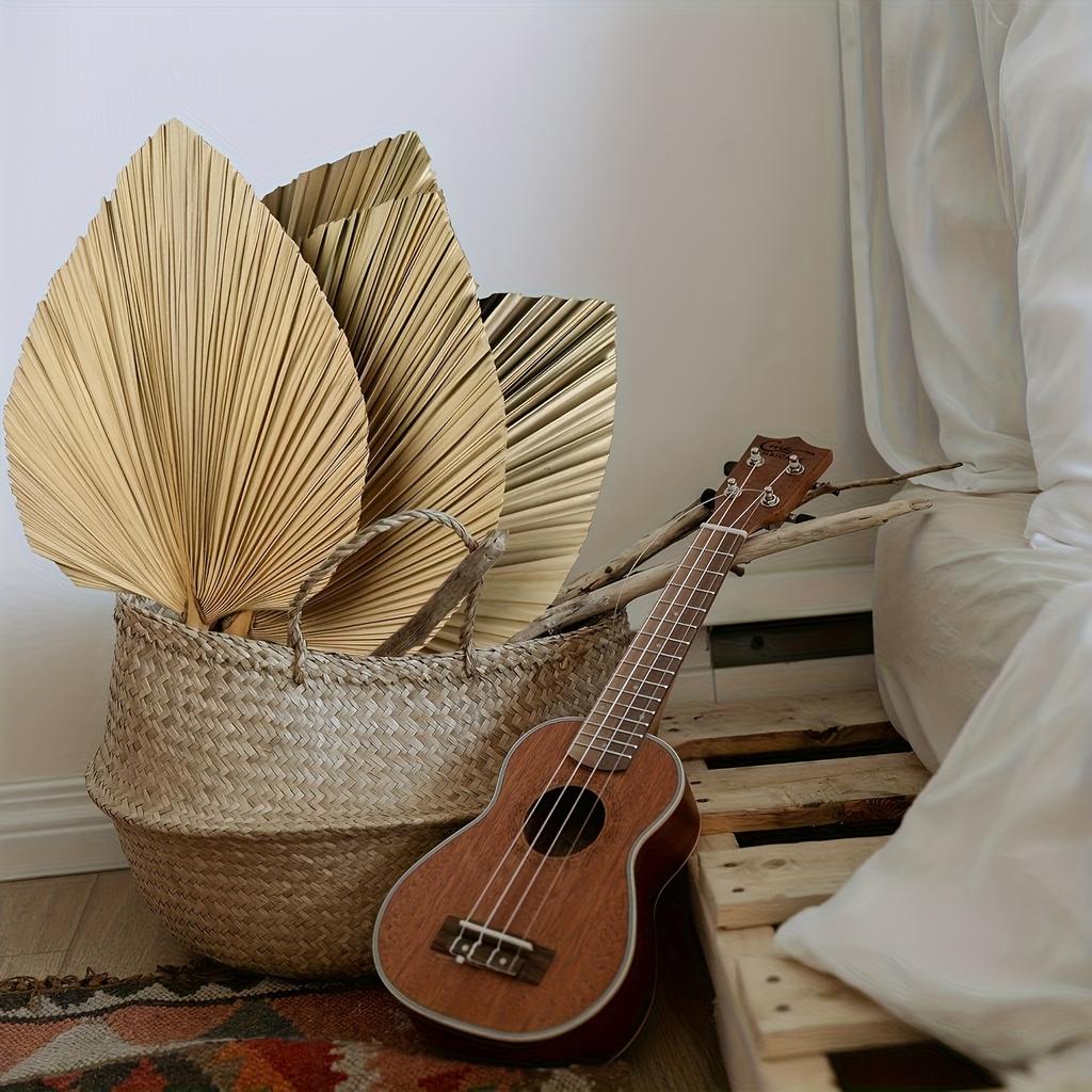 Abanico de hoja tropical bohemio, con tallos de flores, adecuado para jarrones, grandes decoraciones de boda bohemias, decoración del hogar, aniversarios