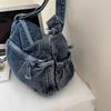 Denim Bag Women's Large Capacity Shoulder Crossbody Bag Vintage Commuter Bag