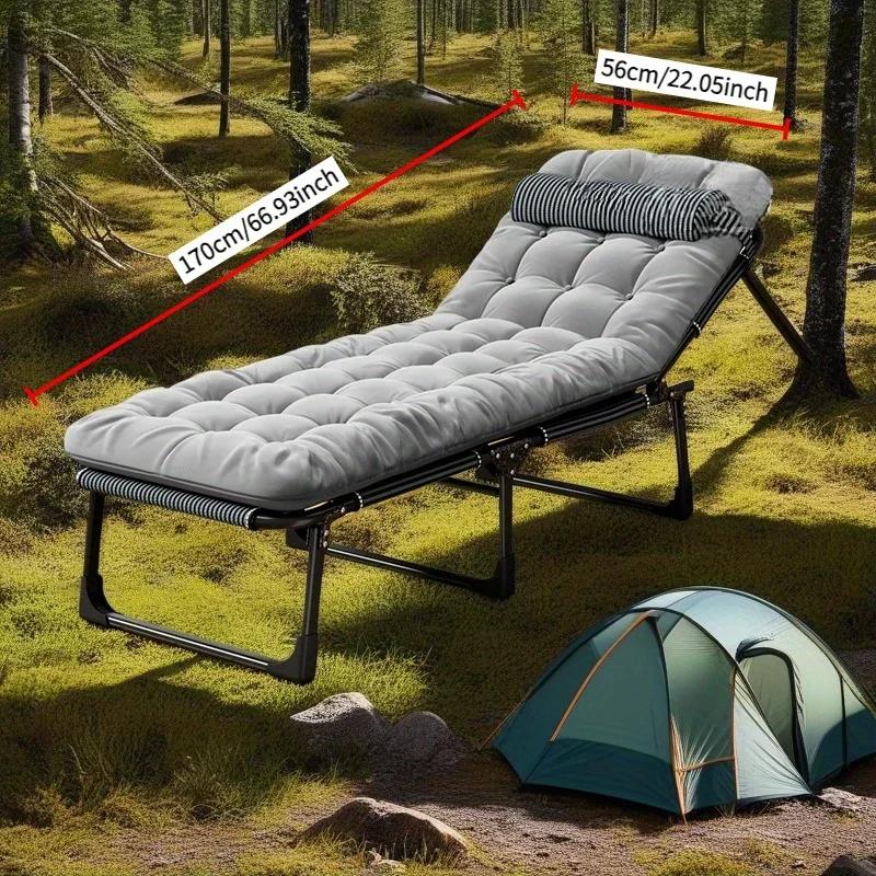 Ultra-Luxury Oversized Folding Cot Bed - Instant Setup for Outdoor Glamping & Indoor Lounging