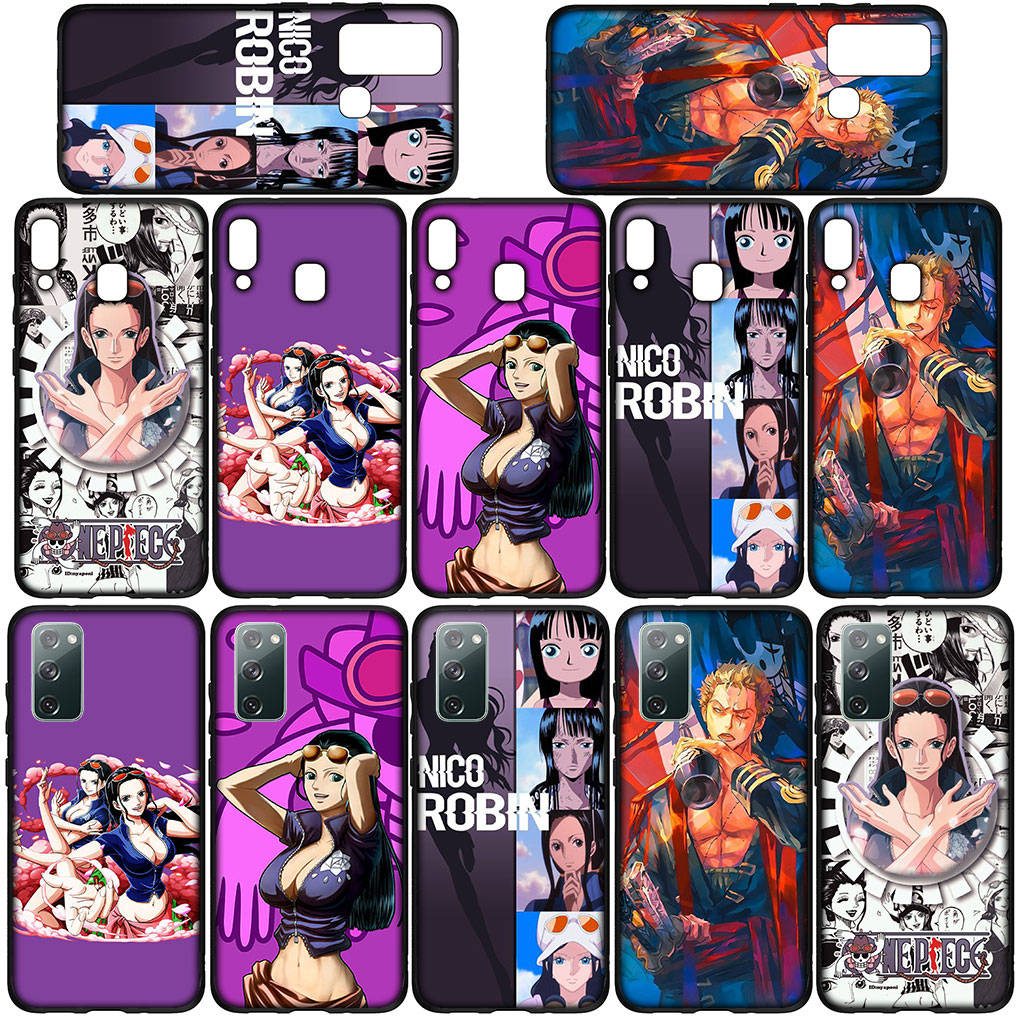 Cover for iPhone 16 15 Xiaomi Redmi Note 14 13 12 11 Pro Max X 8 16e Samsung Galaxy S25 S24 S23 Moto OPPO Huawei Anime One Piece Nico Robin Phone Case