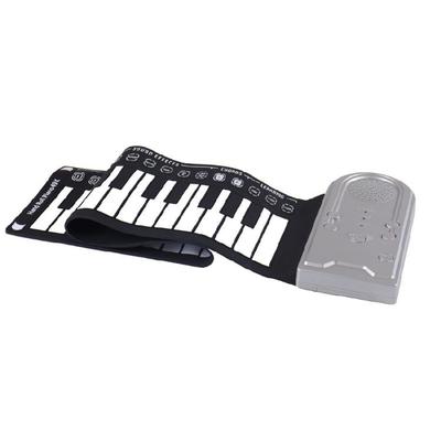 Built In Speaker 49 Key Piano Foldable Piano USB Connectivity Silicone Keys Practical Design for Home Entertainment