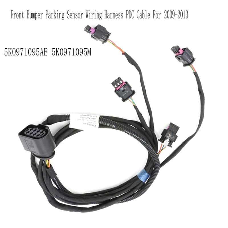

Lasting Car Front Bumper Parking Sensor Wiring Harness PDC Cable For VW Golf 6 MK6 2009-2013 5K0971095AE 5K0971095M чёрный