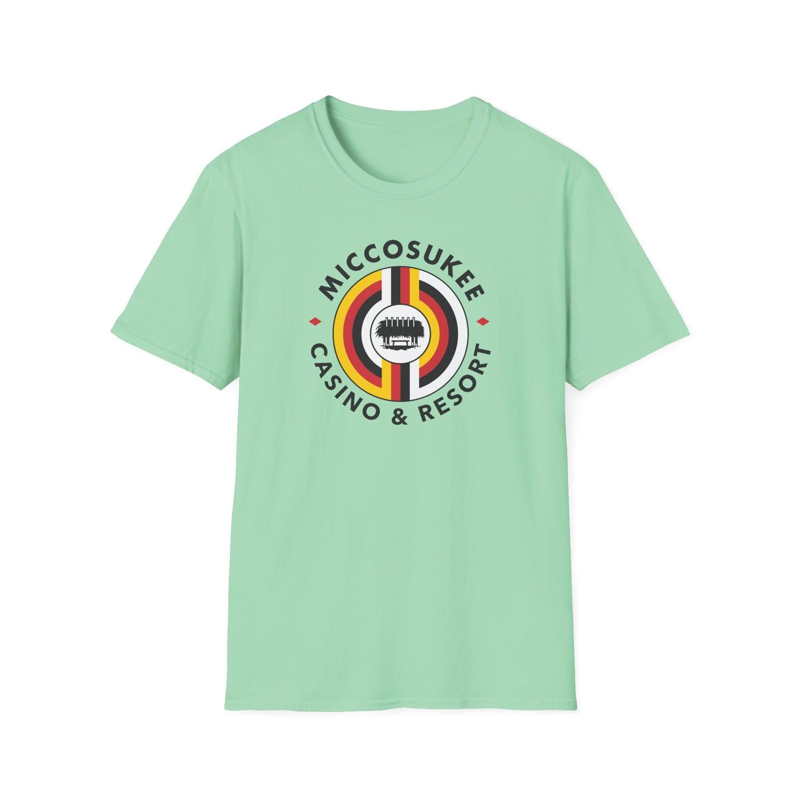 

Miccosukee Casino Resort Florida Unisex Softstyle T-Shirt Mens Womens Tees Top, Everglades 3XL