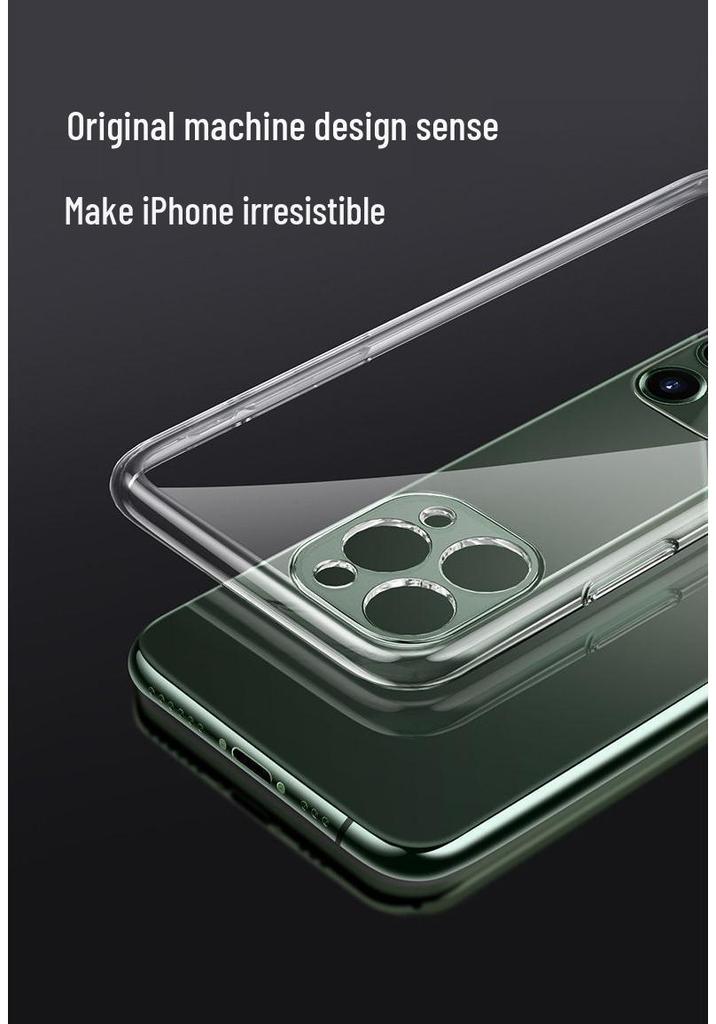 Apple 17 Pro Max iPhone 16E Transparent TPU Full Coverage Silicone Case – Soft & Protective.