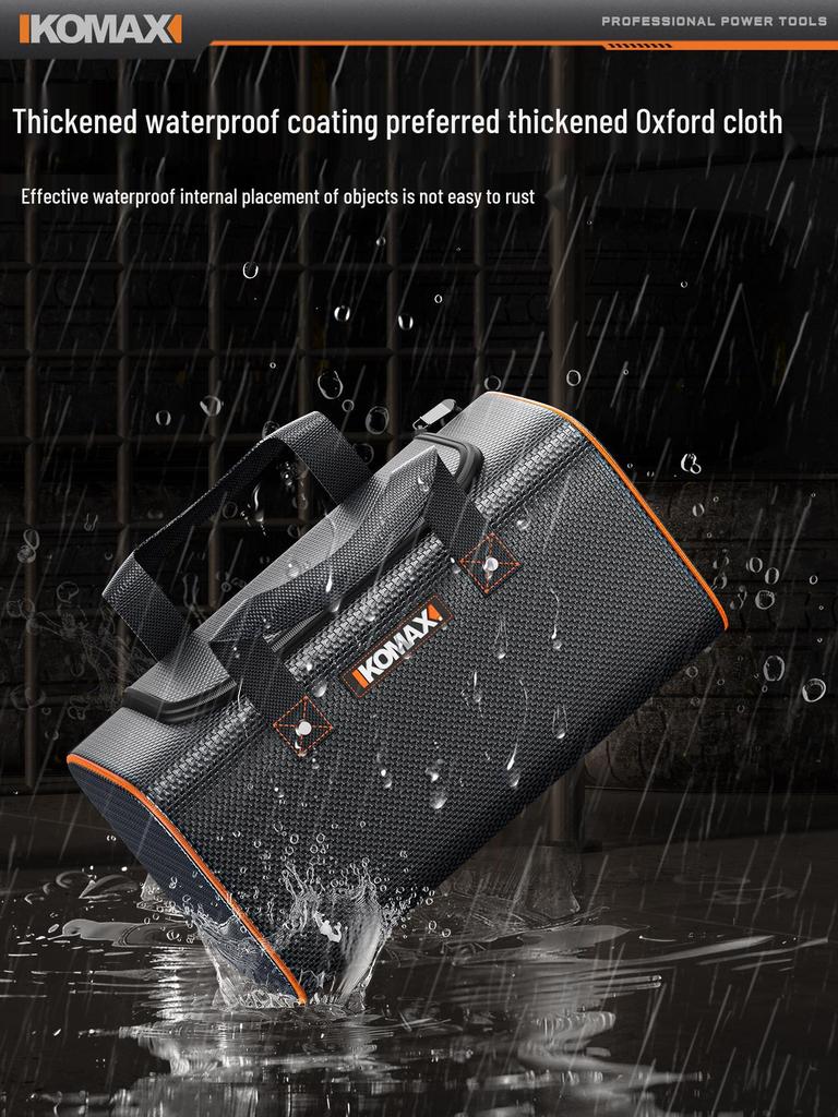 Portable Electrician's Toolkit: Durable Canvas Repair Storage Bag