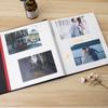 Handgefertigtes 16-Zoll Jute Fotoalbum, Selbstklebend mit Fenster, Große Speicherkapazität
