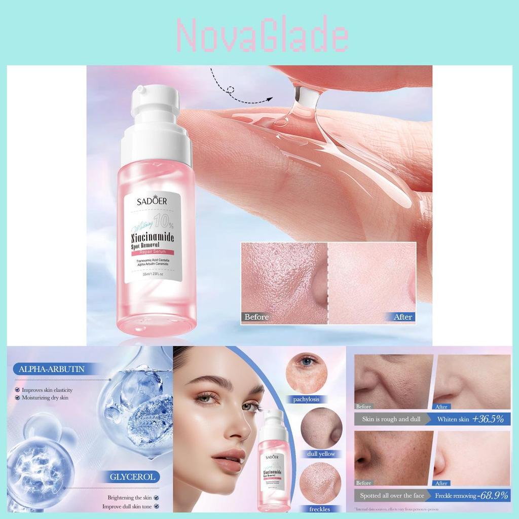 Sadoer Nicotinamide Brightening Serum For Skin Repair Moisturizing Radiance 35ml