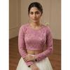 Women's Cotton Lycra Blend Round Neck Blouse Indian Bollywood Readymade Choli