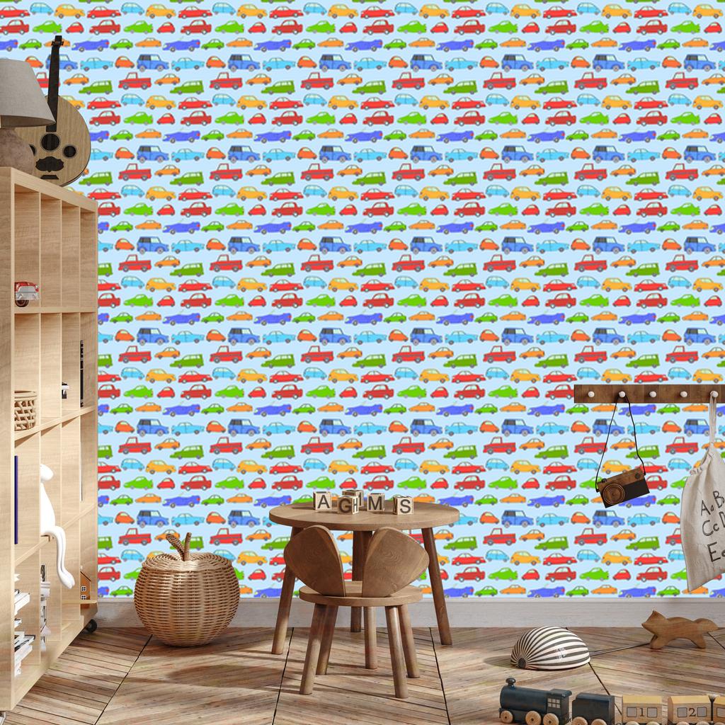Colorful cars wallpaper for living room and bedroom 50x1000