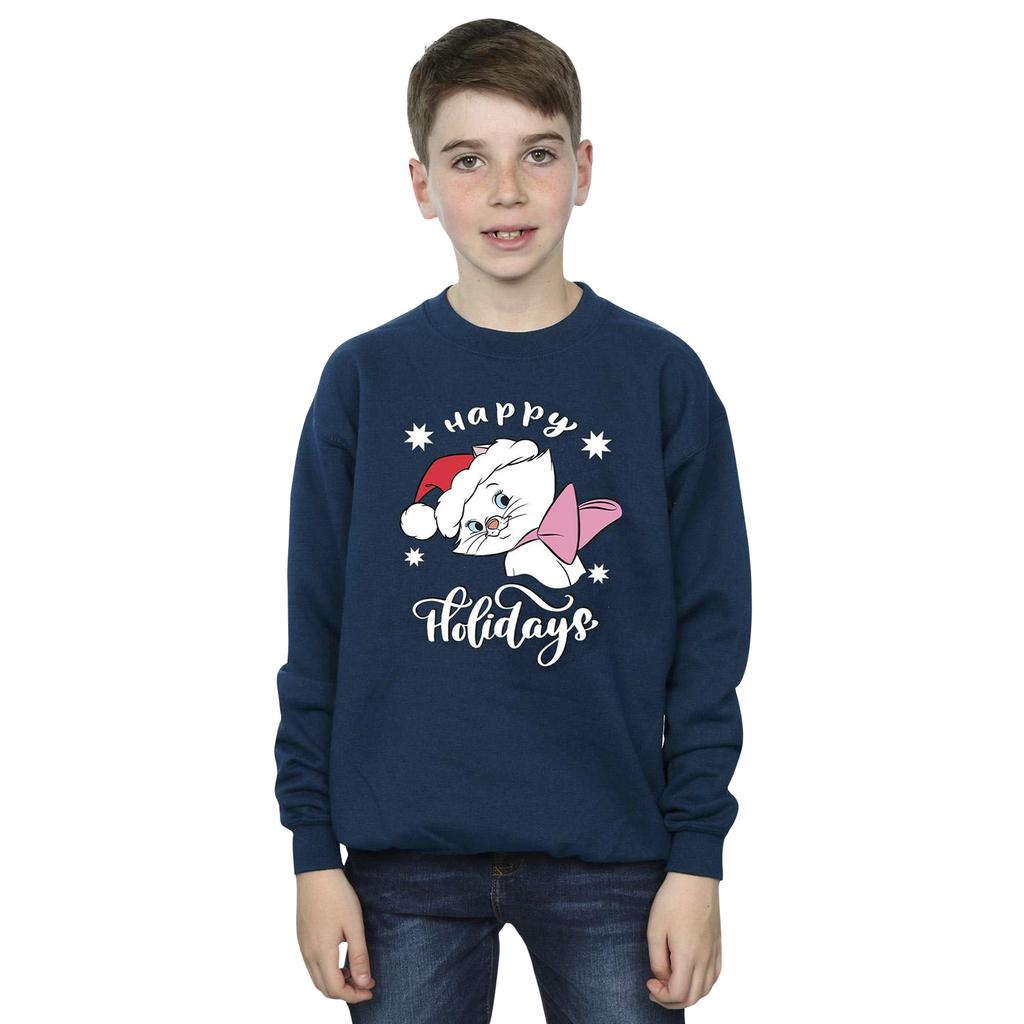 Disney Jungen-Sweatshirt „The Aristocats Happy Holidays“.