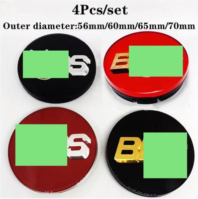 4pcs Car Refit Wheel Center Hub Caps Cover Badge Logo Car Accessories