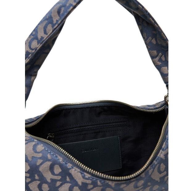 Tasche Calvin Klein Calvin Klein Ckj Monogram Pinched Medium Shou LV04F3206G blau