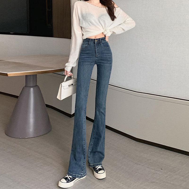High Waist Slim Fit Denim Jeans For Women With Stretch Cotton Fabric Spring 2023 Style