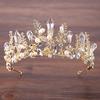Bridal Crown Headdress Luxurious Baroque Golden Crown Crystal Forest Pearl Headband Wedding Dress Accessories Hair Accessories