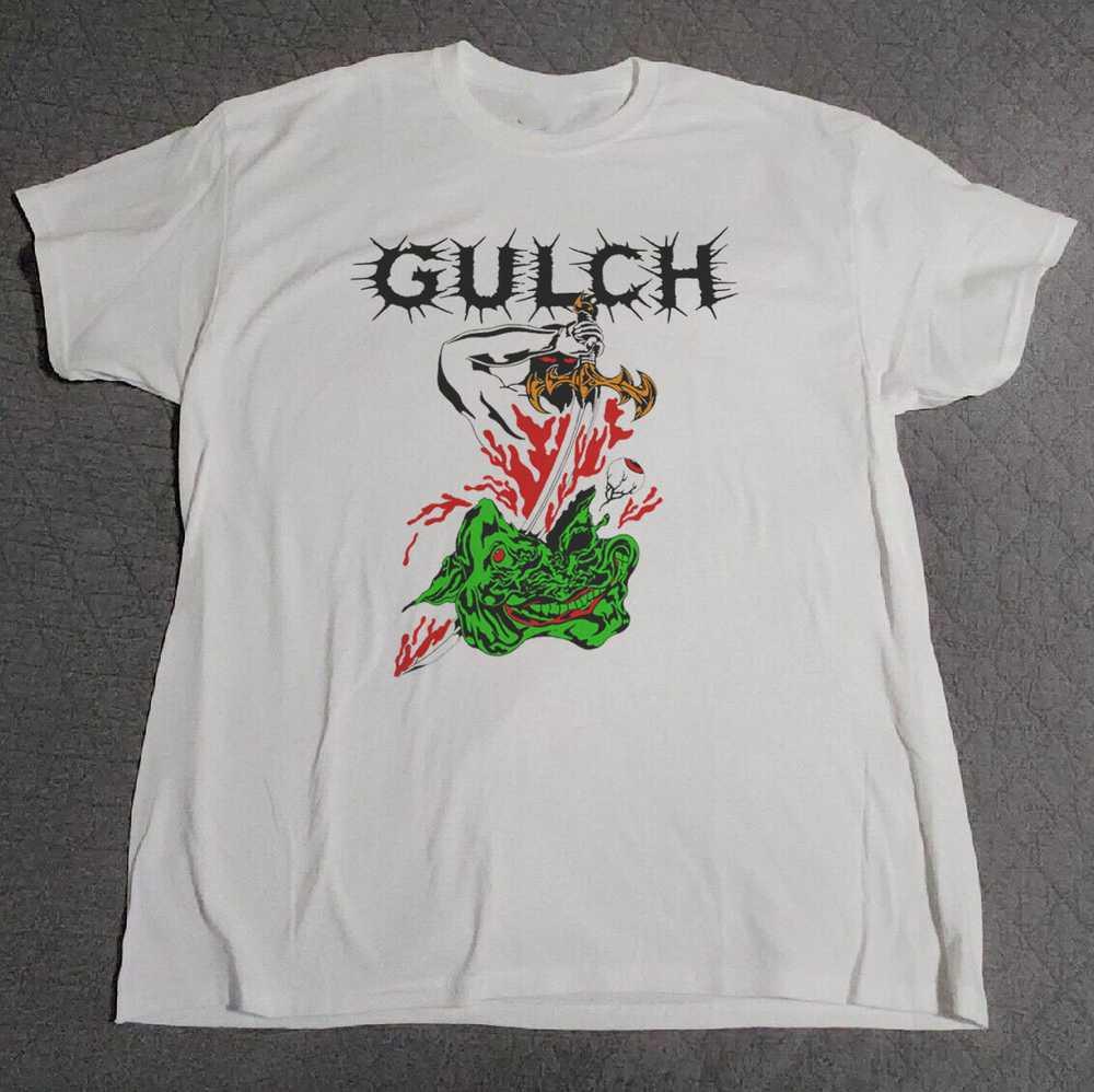VTG Gulch Band Heavy Cotton White T Shirt S-5XL For Fans EN746 Unisex T-Shirt L