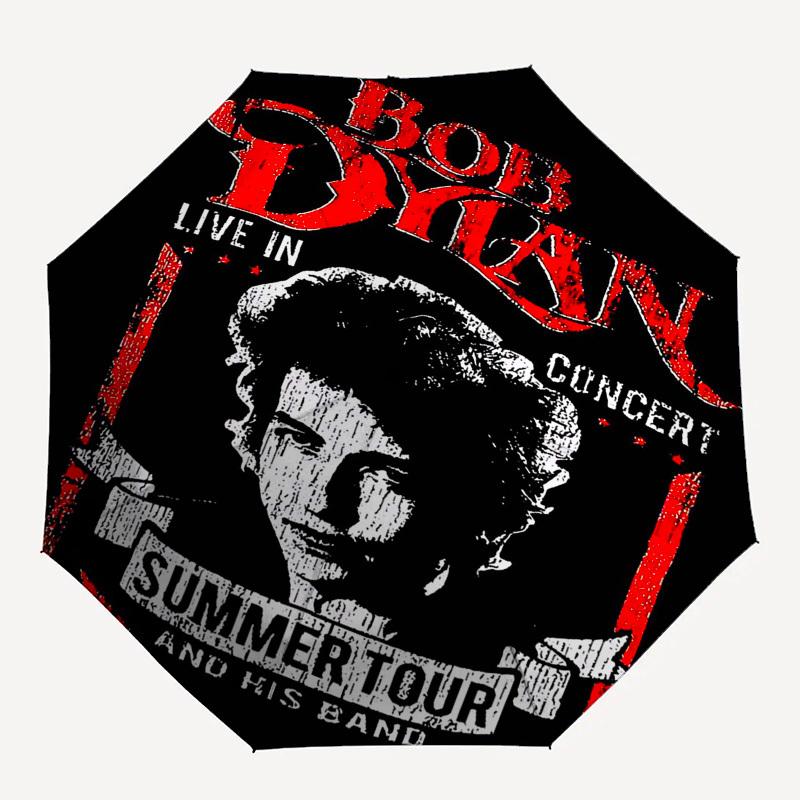 

1pc Bob Dylan Summer Tour Automatic Open, Windproof, Compact Travel Umbrella, Gift for Birthday, Christmas, Business 93065