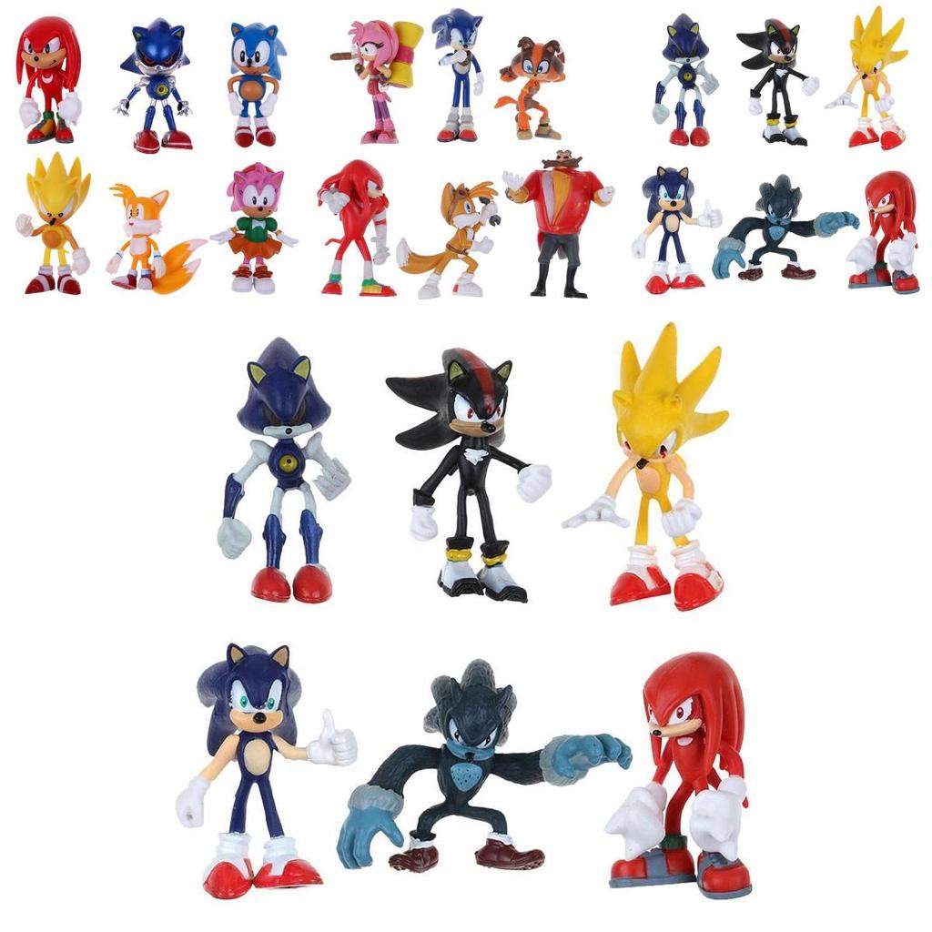 Premium Quality Cute Sonic The Hedgehog Game Action Figures Toy Set For Kids And Adults