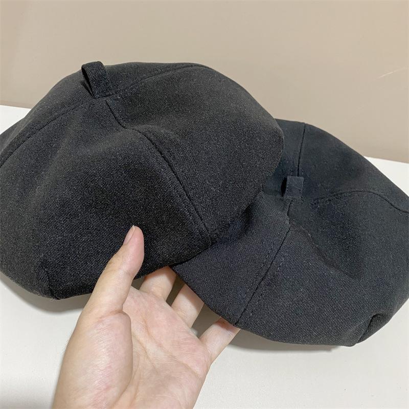 Autumn and Winter Beret Female British Retro Starry Sky Painter Hat Beret Versatile Tide