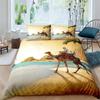 3D Desert Camel Duvet Cover Brown Animal Boys Girls Kids Teen Adult Cute Wildlife Theme Polyester Quilt Cover Bedroom Decoration
