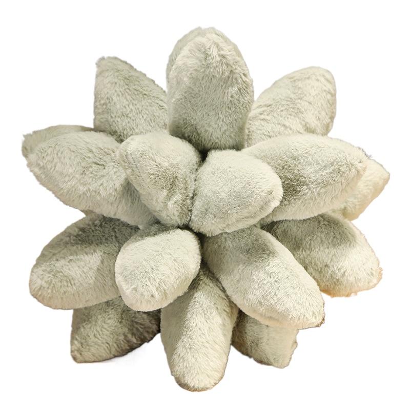 25cm Lifelike Succulent Plants Plush Stuffed Toys Soft Doll Creative Potted Flowers Pillow Chair Cushion for Girls Kids Gift