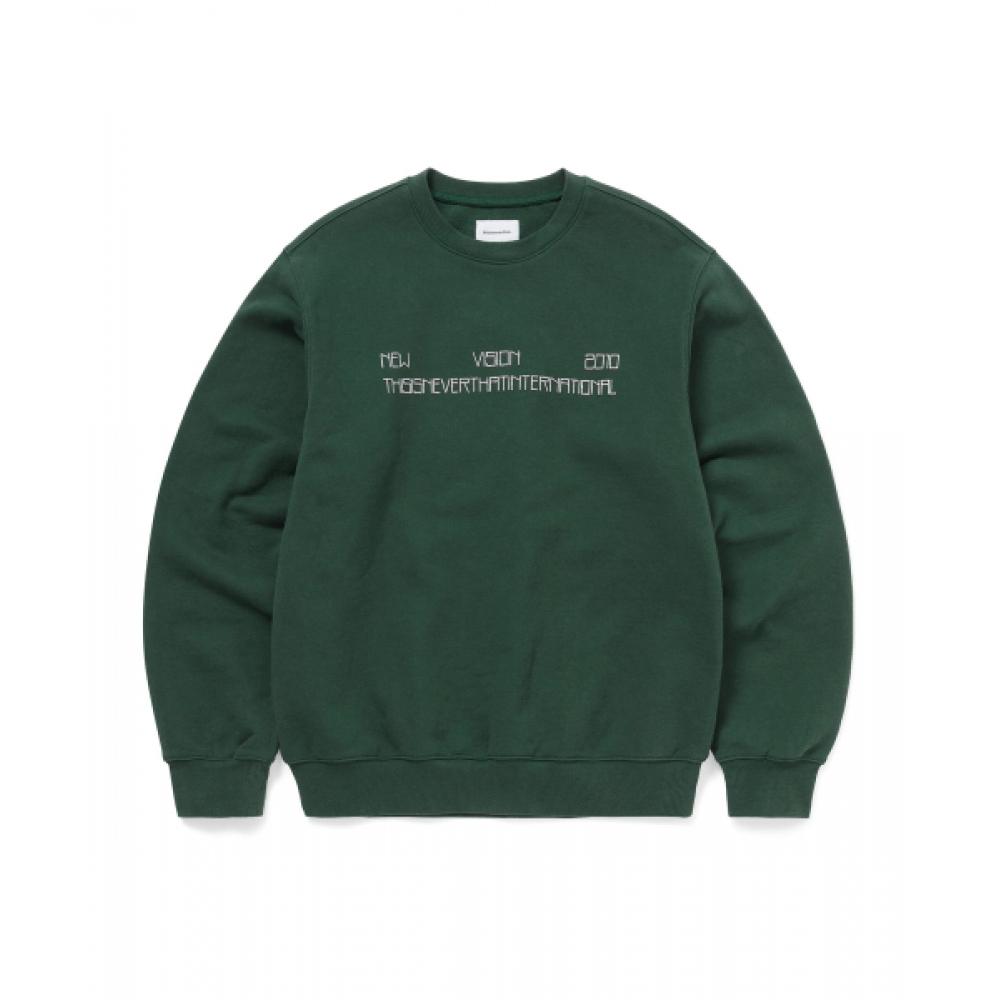 Thisisneverthat New Vision 2010 Crewneck Dark Green XL