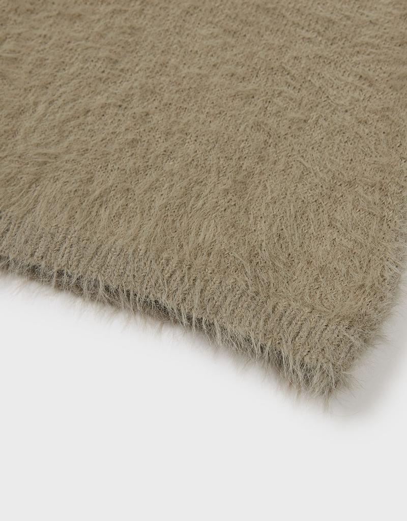 Ememdeobeulyu [Mmw] Hairy Knit Ops (Beige)