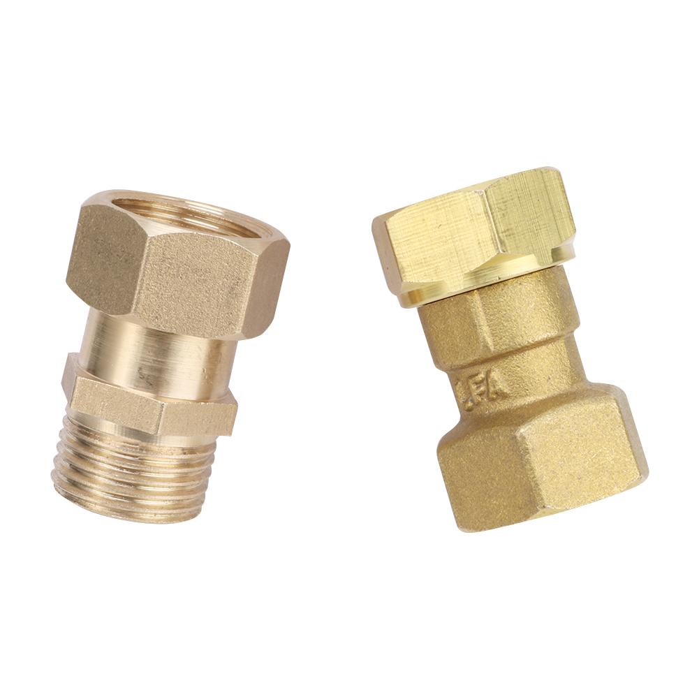 G1 / 2 direct head 1/2 inch male/female hexagonal brass faucet connector plumbing pipe joint connector fittings