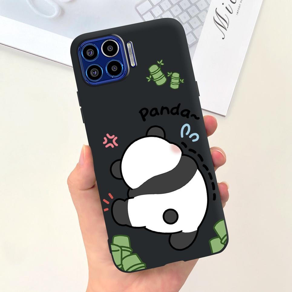 For Motorola One Vision One Macro Case Cute Fashion Girly Cartoon Painting Funda Etui For Motorola One 5G Soft TPU Silicone Case