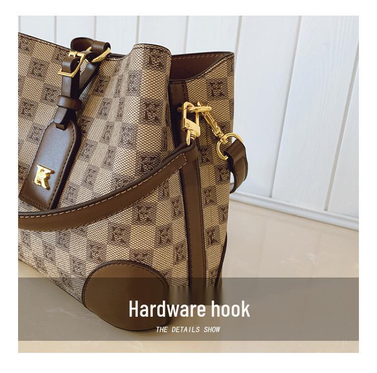 High-End Women's Large Tote Bucket Bag - 2025 Trendy Crossbody & Shoulder Handbag